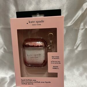 Kate Spade Red Glitter AirPods Holder